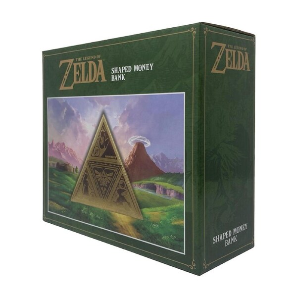 The Legend Of Zelda Money/Coin Bank Penny/Bills Saving Storage Triforce Shape