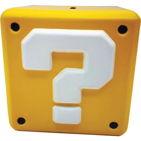 Super Mario Bros Money/Coin Bank Saver Storage Question Mark Block Shape Yellow