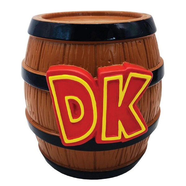 Donkey Kong Money/Coin Bank Penny/Bills Saver/Saving Storage DK Barrel Shape