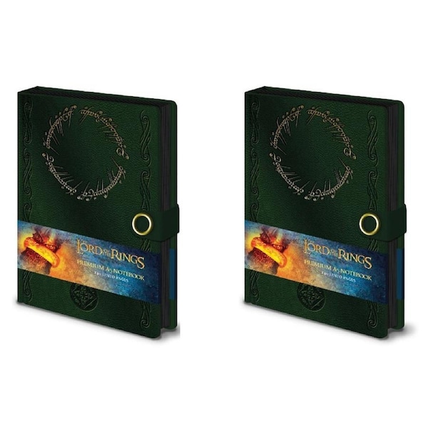 2x The Lord Of The Rings A5 Premium Writing Notebook Office/School Stationery