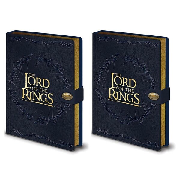 2x The Lord Of The Rings A5 Premium Writing Notebook Office Stationery Elvish