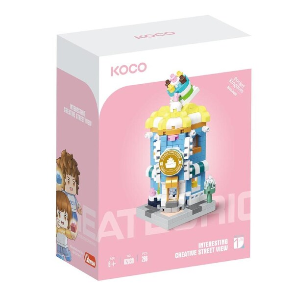 286pc Koco Cake Shop Kids/Children Building Bricks/Blocks Assemble Play Toy 6y+
