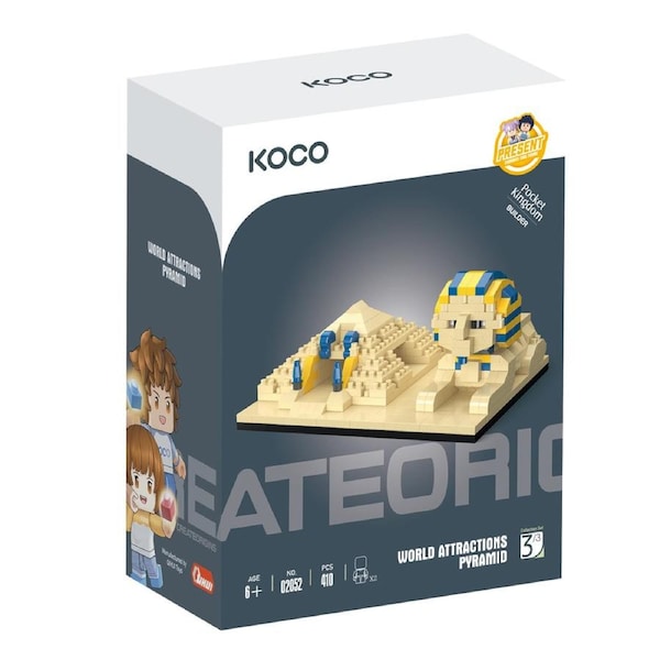 410pc Koco Pyramid Kids/Children Building Bricks/Blocks Assemle Play Toy 6y+