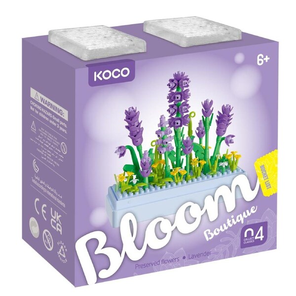 239pc Koco Preserved Fresh Flower Lavender Kids Building Bricks/Blocks Toy 6y+