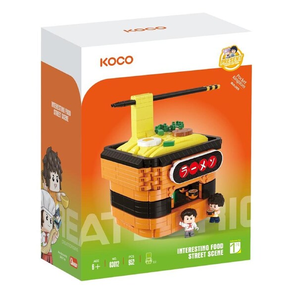 952pc Koco Ramen Noodle Restaurant Kids Building Bricks/Blocks Assemble Toy 6y+