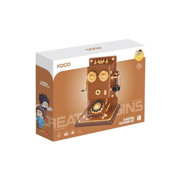 1882pc Koco Old-Fashioned Telephone Building Blocks Micro Bricks Kids Toy 6y+