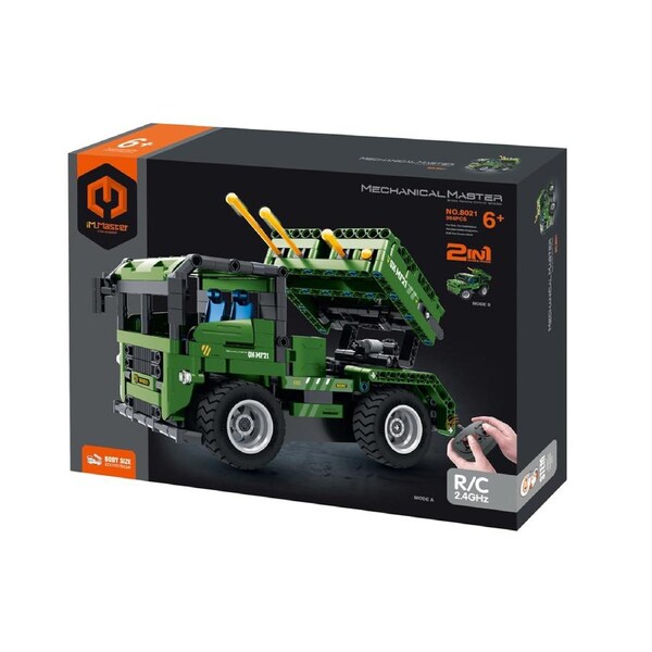 364pc iM.Master 2-in-1 Rocket Launcher Vehicle Blocks Kids Toy Kit Green 6y+