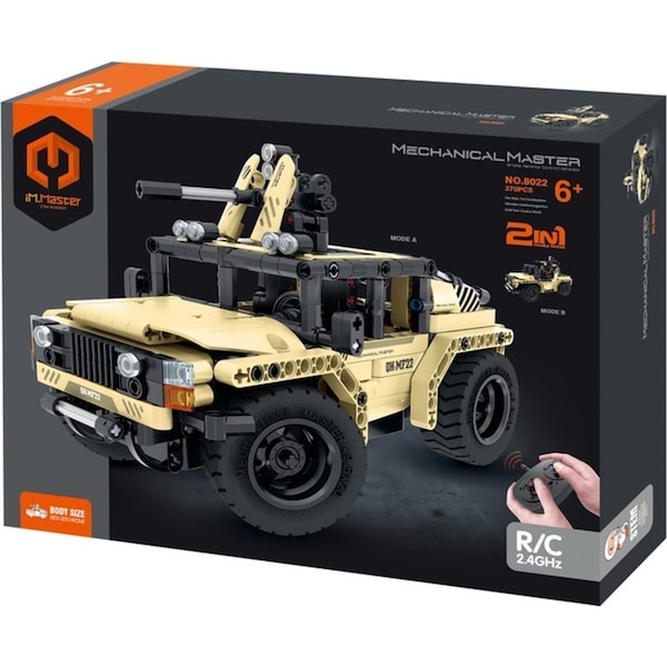 370pc iM.Master 2-in-1 RC Armed Off-Road Vehicle Building Blocks Kids Toy Kit 6+