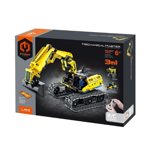 430pc iM.Master 3in1 RC/APP Controlled Excavator To Robot Kids DIY Toy Kit 6y+