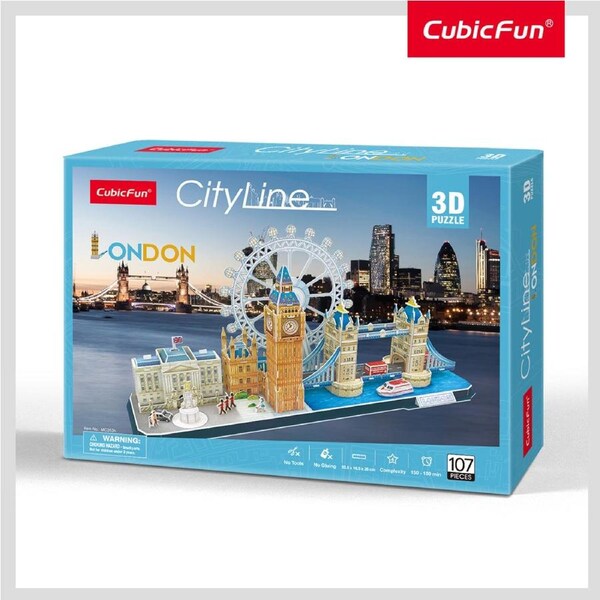 107pc CubicFun City Line London 3D Puzzle DIY Kids/Children Interactive Toy 3y+