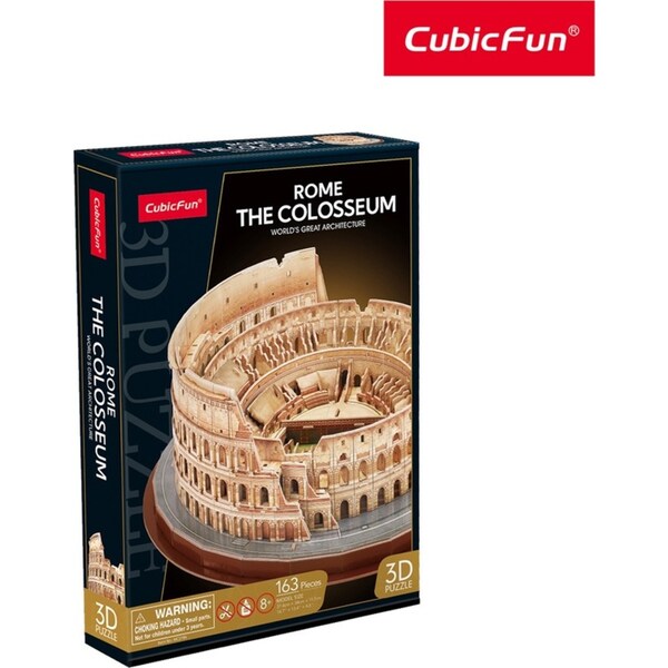 163pc CubicFun Rome The Colosseum 3D Puzzle DIY Interactive Kids Fun Toy 3y+