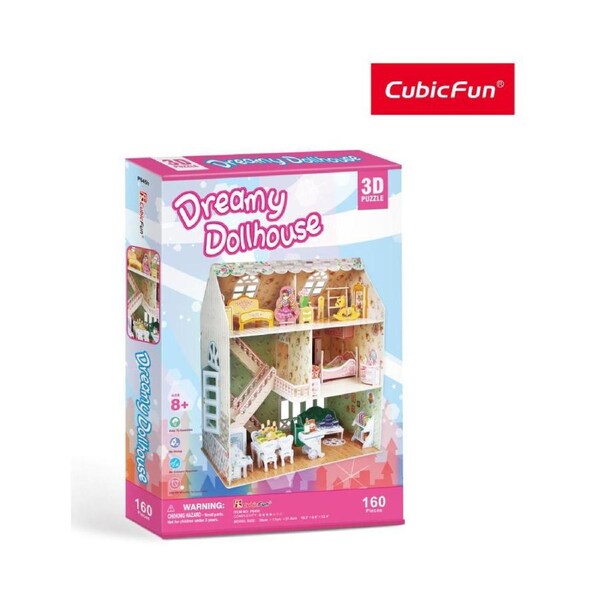 160pc CubicFun Dreamy Dollhouse 3D Puzzle Kids DIY Interactive Building Toy 3y+