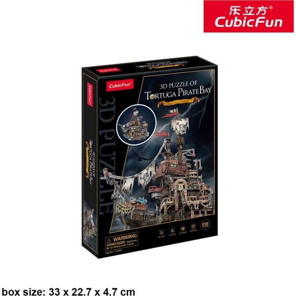 218pc CubicFun Pirate Bay 3D Puzzle Kids/Children Interactive Building Toy 4y+