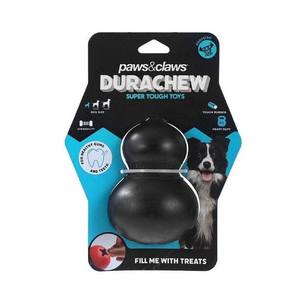 Paws And Claws Dura Chew Rubber Gourd Toy