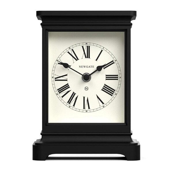 Newgate Time Lord Mantel Clock Matte Black