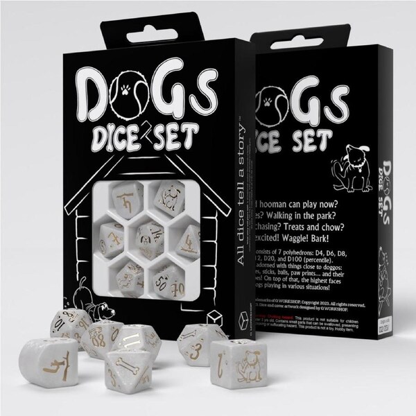 Q Workshop - Dog Dice Set - Charlie Dice Set 7