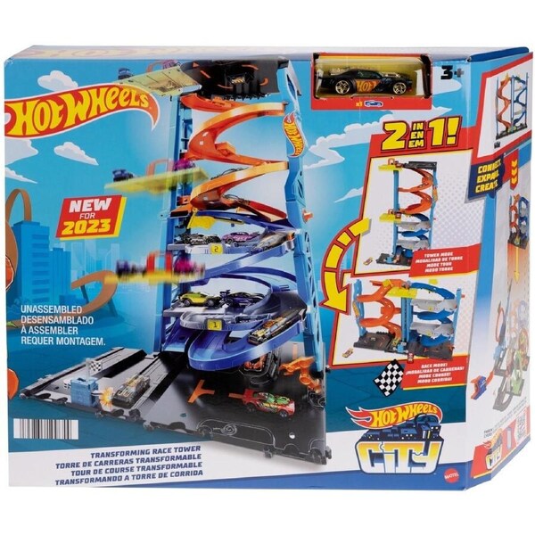 Hot Wheels City Transforming Race Tower Playset