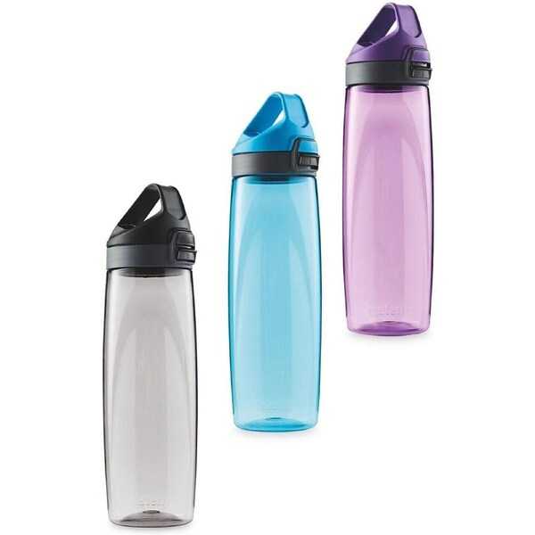 3pc Sistema Hydrate Adventum Leak Proof Water Drinking Bottle Set 900ml