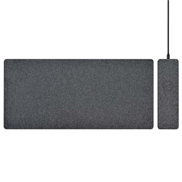 Bonelk Magnetic Split Qi Wireless Charging Desktop Mouse Mat Pad 82x34cm Grey