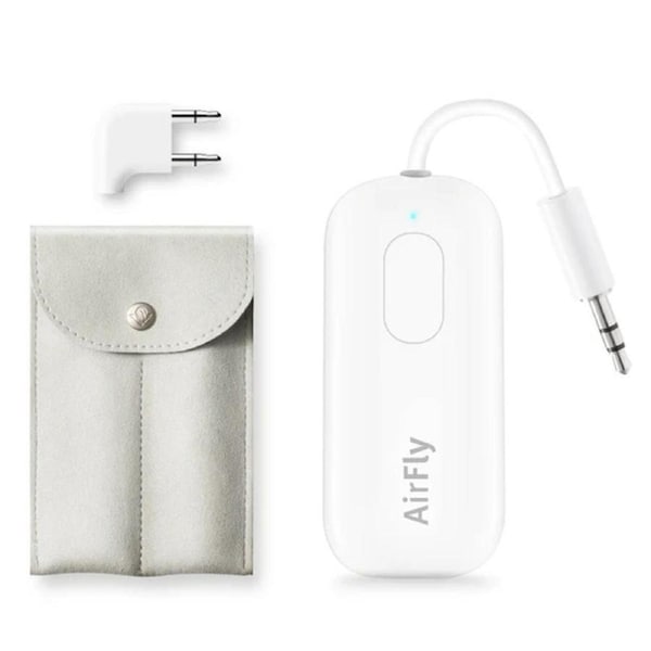 Twelve South AirFly Pro Deluxe Wireless BT Travel Adapter For Headpones White