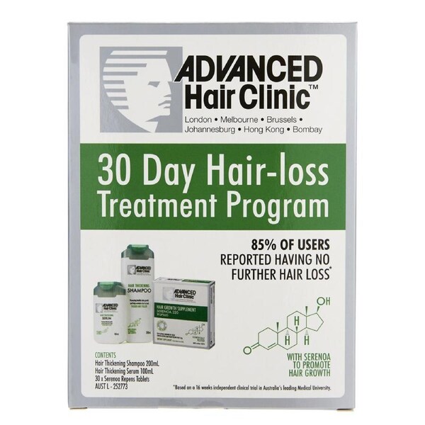 Advanced Hair Clinic 30 Day Hair Volume Care/Loss Treatment Kit Shower Bathroom
