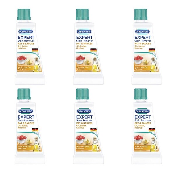 6x Dr Beckmann Stain Devils Fats & Sauces Cooking Oil/Stain Remover Dish Cleaner