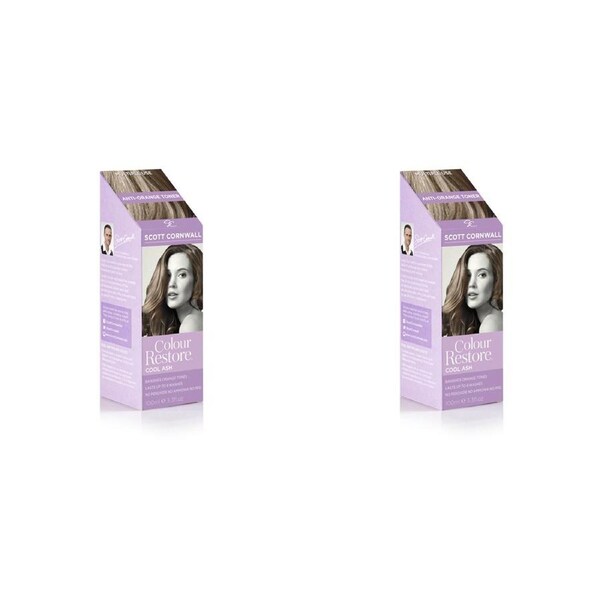 2x Scott Cornwall Colour Restore Ash Hair Care/Styling Restoration Treatment