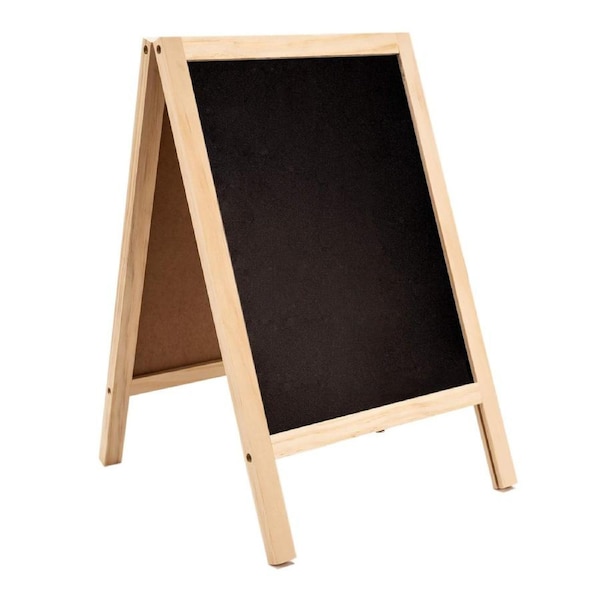 Sidewalk Board Sign Frame Chalkboard Drawing