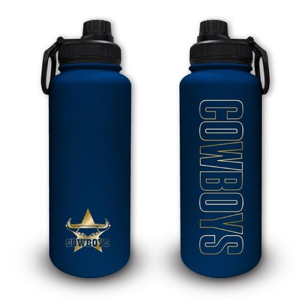 North QLD Queensland Cowboys NRL Stainless Steel Double Walled Water Drink Bottle