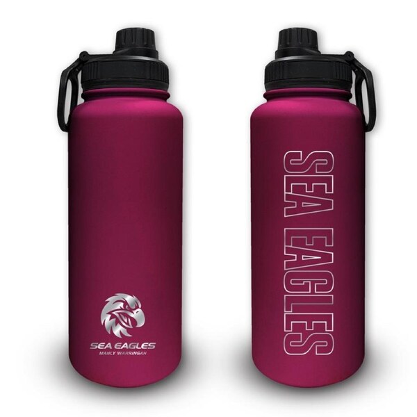 Manly Warringah Sea Eagles NRL Stainless Steel Double Walled Water Drink Bottle