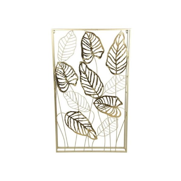 Gold Leaf 3D Metal Wall Art