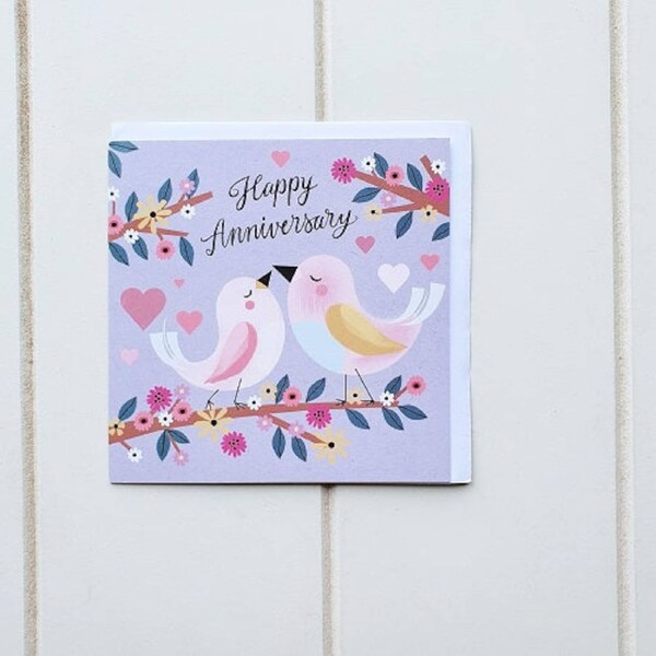 Happy Anniversary Bird Greeting Card