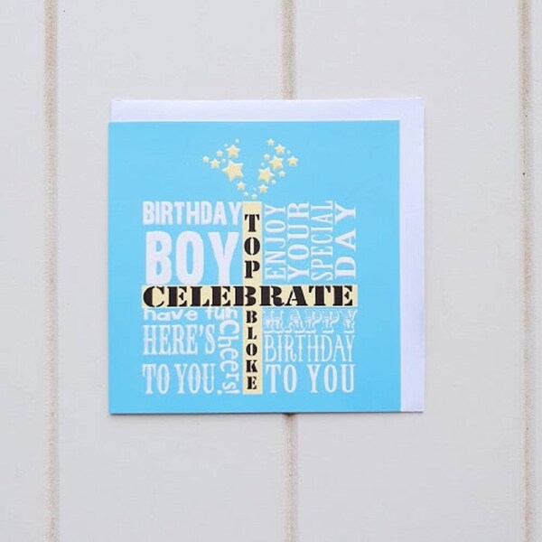 Kid's Celebration Top Bloke Birthday Greeting Card