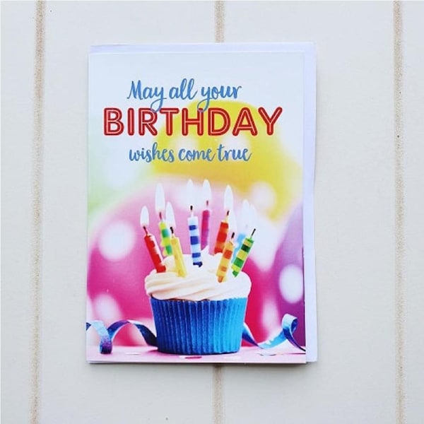 Happy Birthday Cupcake Greeting Card