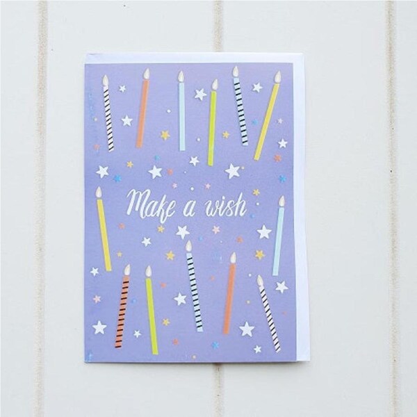 Make a Wish Birthday Greeting Card