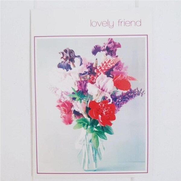 Lovely Friend Vase All Occasion Greeting Card