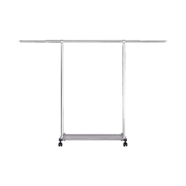 SOGA 200cm Stainless Steel Floor-Standing Clothes Rack - Durable and Space-Saving Laundry Organizer