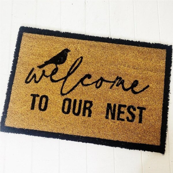 Welcome To Our Nest Door Mat