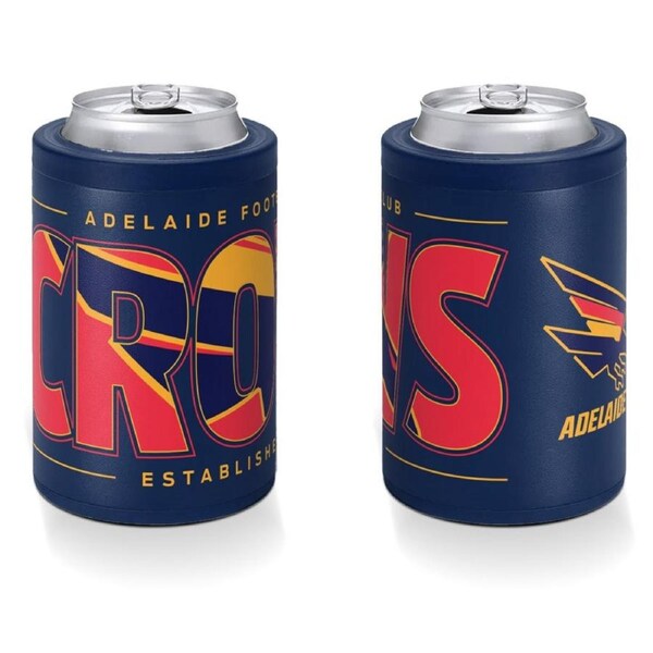 Adelaide Crows AFL Insulated Stainless Steel Can Cooler with Twist Top Lid