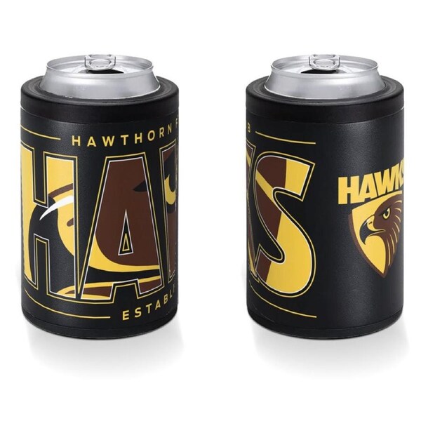 Hawthorn Hawks AFL Insulated Stainless Steel Can Cooler with Twist Top Lid