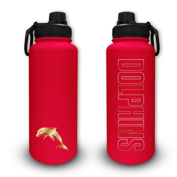 Dolphins NRL Stainless Steel Double Walled Water Drink Bottle