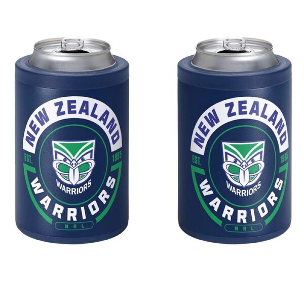 New Zealand NZ Warriors NRL Insulated Stainless Steel Can Cooler with Twist Top Lid
