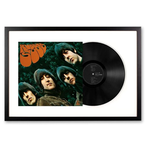 Framed The Beatles Rubber Soul - Vinyl Album Art
