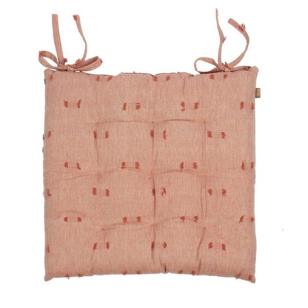 Belle Tuft Chair Seat Cushion Home Decorative Pillow 45x45cm Square Rose Dawn