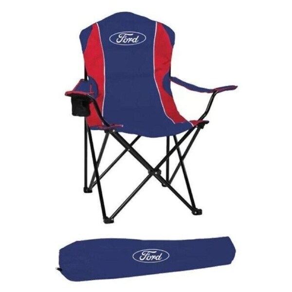FORD Track Chair - Outdoor Camping Chair - Includes Carry Bag - Ford Logo