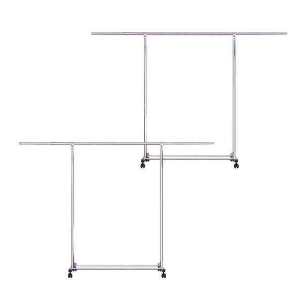 SOGA 2X 240cm Stainless Steel Floor-Standing Clothes Rack - Durable and Space-Saving Laundry Organizer