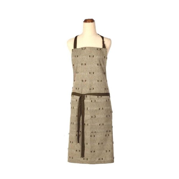 Belle Tuft Cotton 95x70cm Apron Kitchen/BBQ/Baking Cooking Accessory Burnt Olive