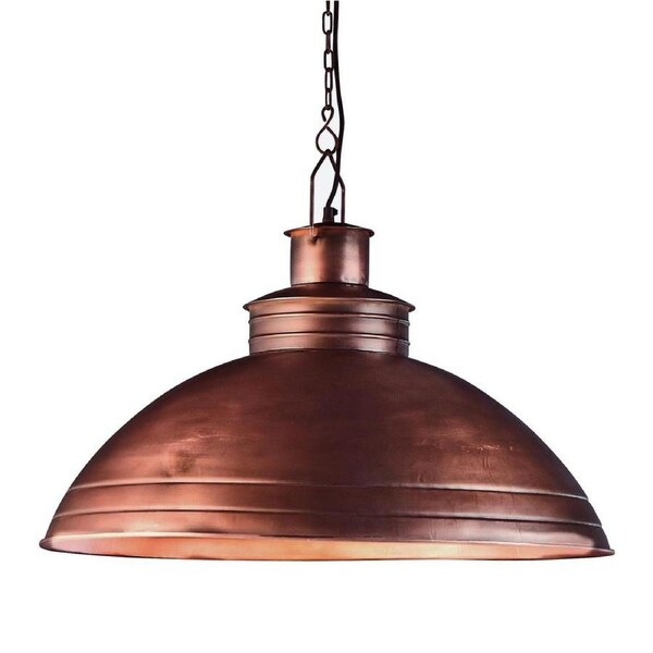 Belle Sheldon Iron Ceiling Pendant Light 74cm Hanging Lamp Decor Antique Copper