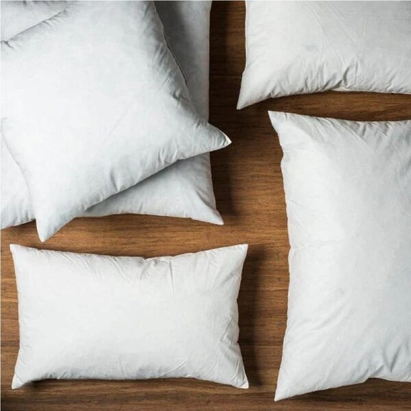 2x Belle Duck Feather Throw Pillow Cushion Insert Stuffer 40x50cm Square White