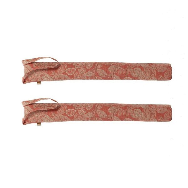 2x Belle Fig Tree Cotton Draught Stopper 90cm Doorstop Floor Decor Rose Dawn